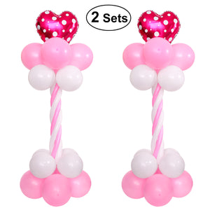 2 Sets Balloon Arch 63 Inch Height With Balloon Pump