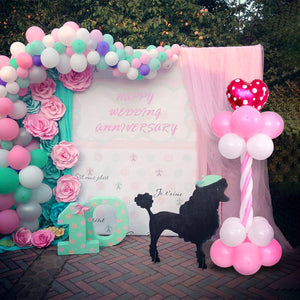 2 Sets Balloon Arch 63 Inch Height With Balloon Pump