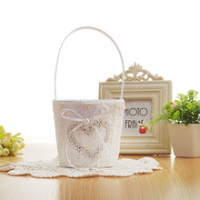 Load image into Gallery viewer, Wedding Ceremony Party Favors Set Wedding Ring Pillow Flower Girls Basket Guest Book Feather Pen Set Bridal Decoration Supplies