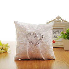 Load image into Gallery viewer, Wedding Ceremony Party Favors Set Wedding Ring Pillow Flower Girls Basket Guest Book Feather Pen Set Bridal Decoration Supplies