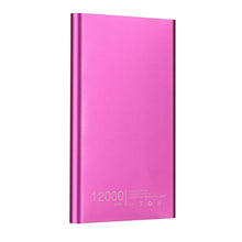 Load image into Gallery viewer, Ultrathin 12000mAh Portable USB External Battery Charger Power Bank For Phone