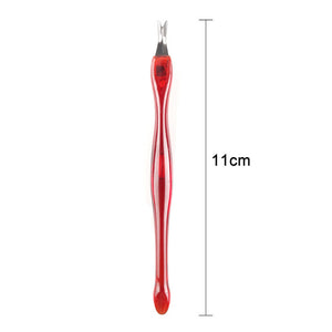 Nail Art Tools Pedicure Cuticle Trimmer Remover Pusher Dead Skin Callus Removal Fork