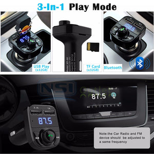FM Transmitter LCD MP3 Player Wireless Bluetooth USB Charger Car Kit Handsfree