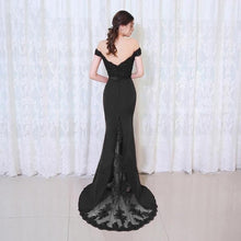 Load image into Gallery viewer, Elegant Noble Women Mermaid Long Evening Dress Sexy Backless Ladies Prom Gown Wedding Clothes