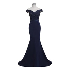 Load image into Gallery viewer, Elegant Noble Women Mermaid Long Evening Dress Sexy Backless Ladies Prom Gown Wedding Clothes