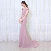 Load image into Gallery viewer, Elegant Noble Women Mermaid Long Evening Dress Sexy Backless Ladies Prom Gown Wedding Clothes