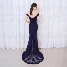 Load image into Gallery viewer, Elegant Noble Women Mermaid Long Evening Dress Sexy Backless Ladies Prom Gown Wedding Clothes