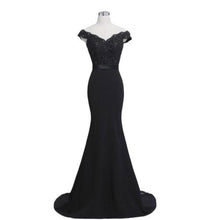 Load image into Gallery viewer, Elegant Noble Women Mermaid Long Evening Dress Sexy Backless Ladies Prom Gown Wedding Clothes