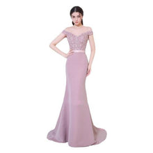 Load image into Gallery viewer, Elegant Noble Women Mermaid Long Evening Dress Sexy Backless Ladies Prom Gown Wedding Clothes