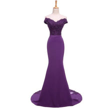 Load image into Gallery viewer, Elegant Noble Women Mermaid Long Evening Dress Sexy Backless Ladies Prom Gown Wedding Clothes