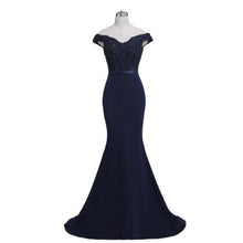 Load image into Gallery viewer, Elegant Noble Women Mermaid Long Evening Dress Sexy Backless Ladies Prom Gown Wedding Clothes