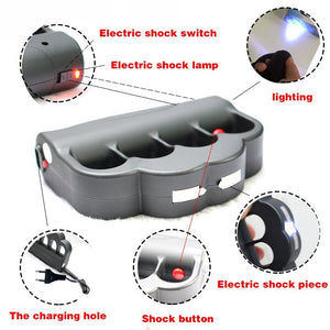 Electric Torch Self-defensive Electric Shock LED Rechargeable Flashlight Portable Dizzy Terror Fight Attack Suit LED Tactical