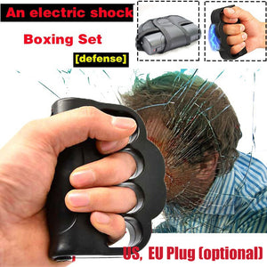 Electric Torch Self-defensive Electric Shock LED Rechargeable Flashlight Portable Dizzy Terror Fight Attack Suit LED Tactical