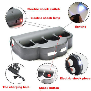 Electric Torch Self-defensive Electric Shock LED Rechargeable Flashlight Portable Dizzy Terror Fight Attack Suit LED Tactical
