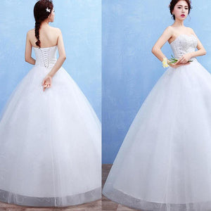 Fashion Sexy Wedding Dresses Lace Backless Off Shoulder Sleeveless Romantic Bridal Bridesmaid Vintage Dress