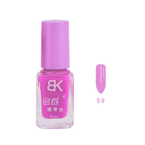 7ml Candy Fluorescent Neon Luminous Nail Polish Glow in Dark Nail Varnish