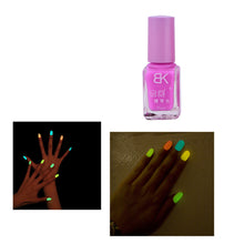 Load image into Gallery viewer, 7ml Candy Fluorescent Neon Luminous Nail Polish Glow in Dark Nail Varnish
