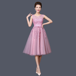New Lace Short Evening Dresses Perspective Backless Fashion Party Prom Formal Dress