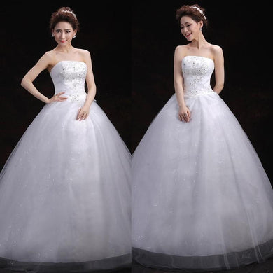 Bridal Dresses Wedding Dress Bridal Floor length Slim Dresses Strapless Bandage Wedding Dress