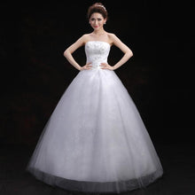Load image into Gallery viewer, Bridal Dresses Wedding Dress Bridal Floor length Slim Dresses Strapless Bandage Wedding Dress