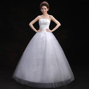 Bridal Dresses Wedding Dress Bridal Floor length Slim Dresses Strapless Bandage Wedding Dress