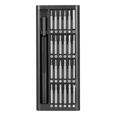 Screwdriver Set 24 in 1 Precision Magnetic Bits Screw Driver Kit with Alluminum Portable Box for Mobile Phone Watch PC Laptop Digital Camera