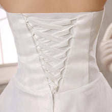 Load image into Gallery viewer, Wedding Dress Fashion Women White Luxury Lace Strapless Floor Length Dresses