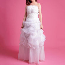 Load image into Gallery viewer, Wedding Dress Fashion Women White Luxury Lace Strapless Floor Length Dresses