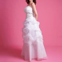 Load image into Gallery viewer, Wedding Dress Fashion Women White Luxury Lace Strapless Floor Length Dresses