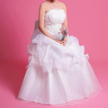 Load image into Gallery viewer, Wedding Dress Fashion Women White Luxury Lace Strapless Floor Length Dresses