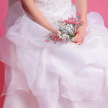 Load image into Gallery viewer, Wedding Dress Fashion Women White Luxury Lace Strapless Floor Length Dresses