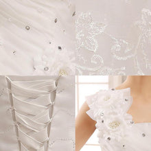 Load image into Gallery viewer, Bridal Dresses Wedding Dress Bridal Floor length Slim Dresses One Shoulder Bandage Wedding Dress