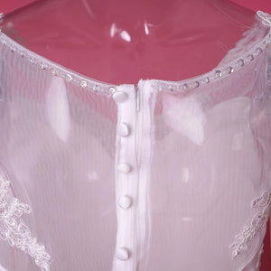 Fishtail Wedding Dress Bride New Sleeveless V neck Slim Long Tail Wedding Dress