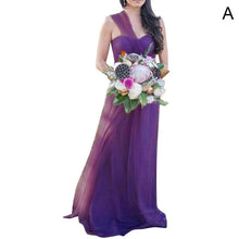 Load image into Gallery viewer, New Women Sleeveless Off The Shoulder Party Dress Bridamaid Grown Wedding Dress