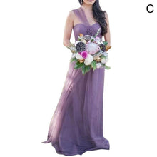 Load image into Gallery viewer, New Women Sleeveless Off The Shoulder Party Dress Bridamaid Grown Wedding Dress