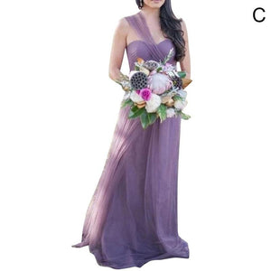 New Women Sleeveless Off The Shoulder Party Dress Bridamaid Grown Wedding Dress