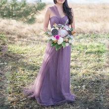Load image into Gallery viewer, New Women Sleeveless Off The Shoulder Party Dress Bridamaid Grown Wedding Dress