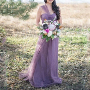 New Women Sleeveless Off The Shoulder Party Dress Bridamaid Grown Wedding Dress
