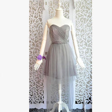 Load image into Gallery viewer, New Women Sleeveless Off The Shoulder Party Dress Bridamaid Grown Wedding Dress