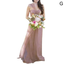 Load image into Gallery viewer, New Women Sleeveless Off The Shoulder Party Dress Bridamaid Grown Wedding Dress