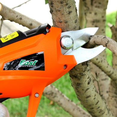 Electric Pruning Shear Rechargeable Home Garden Scissors Cordless Secateur Fruit Tree Branches Cutter 3.6V 1.5AH 1.2S / time 15-20min(UK Plug)