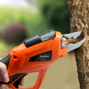 Electric Pruning Shear Rechargeable Home Garden Scissors Cordless Secateur Fruit Tree Branches Cutter 3.6V 1.5AH 1.2S / time 15-20min(UK Plug)