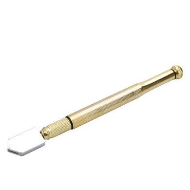 Multifunctional Glass Cutter Diamond Tip Skidproof Metal Handle Cutting Tool