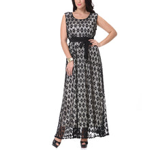 Load image into Gallery viewer, Sexy Women Long Dress Large Size Sleeveless Lace Evening Party Dress
