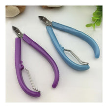 Load image into Gallery viewer, Plastic Handle Nail Cuticle Nipper Cutter Clipper Skin Cuticle Tool