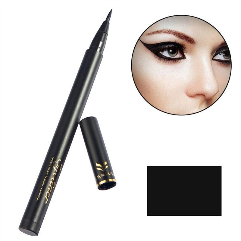 Waterproof Liquid Eyeliner Pen Eye Makeup Cosmetics Smudge-proof Fast Dry Eye Makeup Gel Seal Stamp Tool