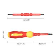 Load image into Gallery viewer, 7 in 1 1000V Changeable Insulated Screwdrivers Set with Magnetic Phillips and Slotted Bits Electrician Repair Tools Kit