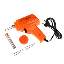 Load image into Gallery viewer, Household Electric Soldering Iron Lighting Solder Gun Set Rapid Heating with Solder Tip Paste Wire 220-240V 100W