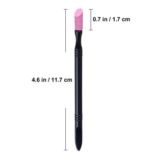 Double-end Nail Professional Engraving Pen Quartz Cuticle Pushers Dead Skin Remover Manicure Tools (Black)