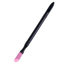 Load image into Gallery viewer, Double-end Nail Professional Engraving Pen Quartz Cuticle Pushers Dead Skin Remover Manicure Tools (Black)
